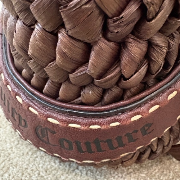 Juicy Couture Brown Woven Tote with Gold Accents - Picture 8 of 13